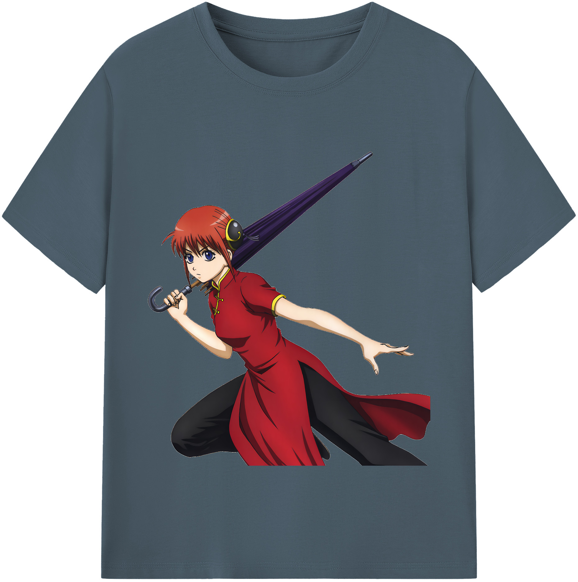 （画像用） ぎんたま 坂田銀時（さかたぎんとき） 神楽 志村新八（しむら しんぱち） GINTAMA Sakata Gintoki Kagura Shimura Shinpachi 綿100％半袖Tシャツ（フロントプリント）